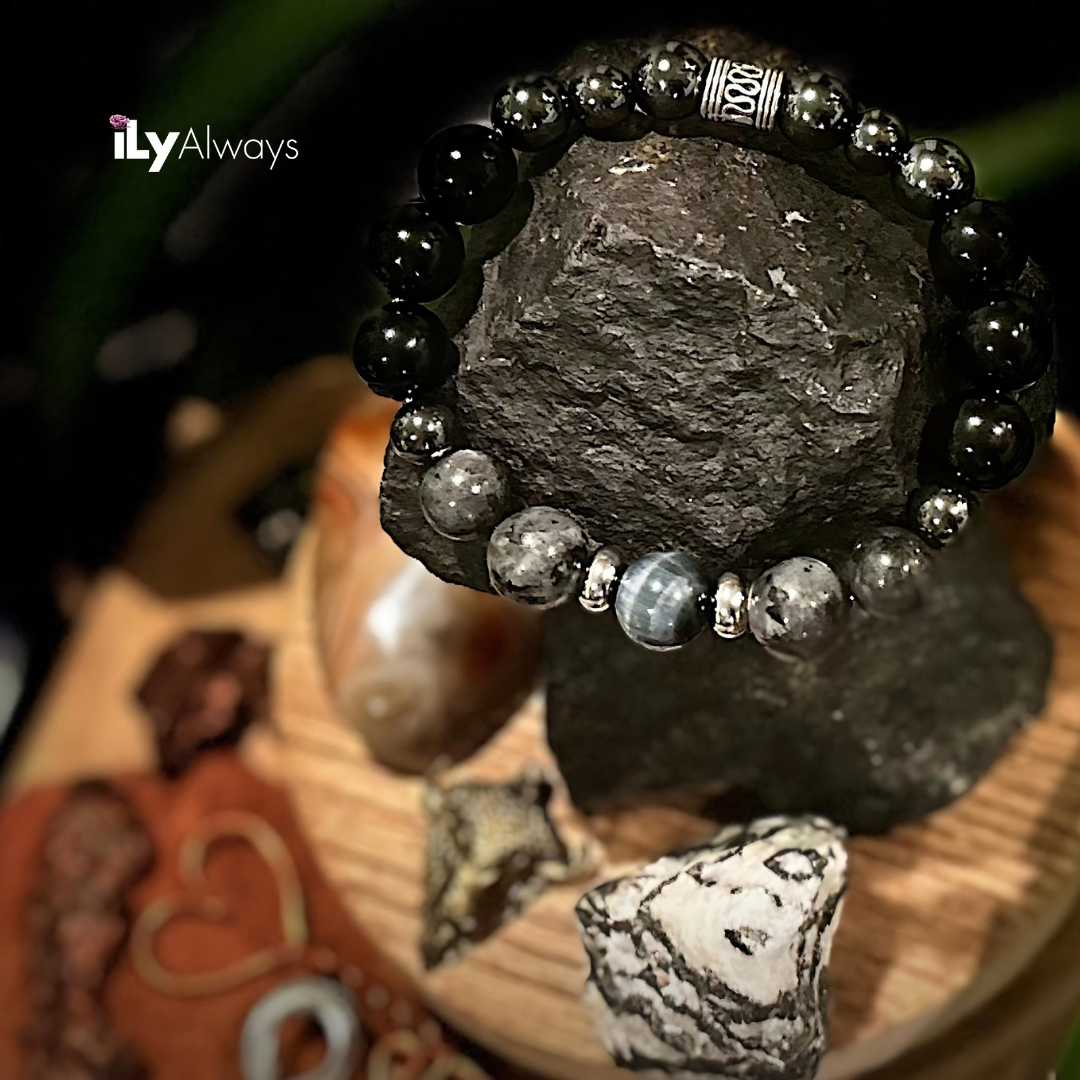 Clarity, Intuition & Resilience Mixed Gemstone Stretch Bracelet Original - 10mm & 12mm