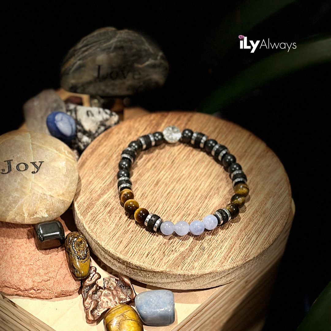 Awaken, Align & Elevate Mixed Gemstone Stretch Bracelet Original - 8mm