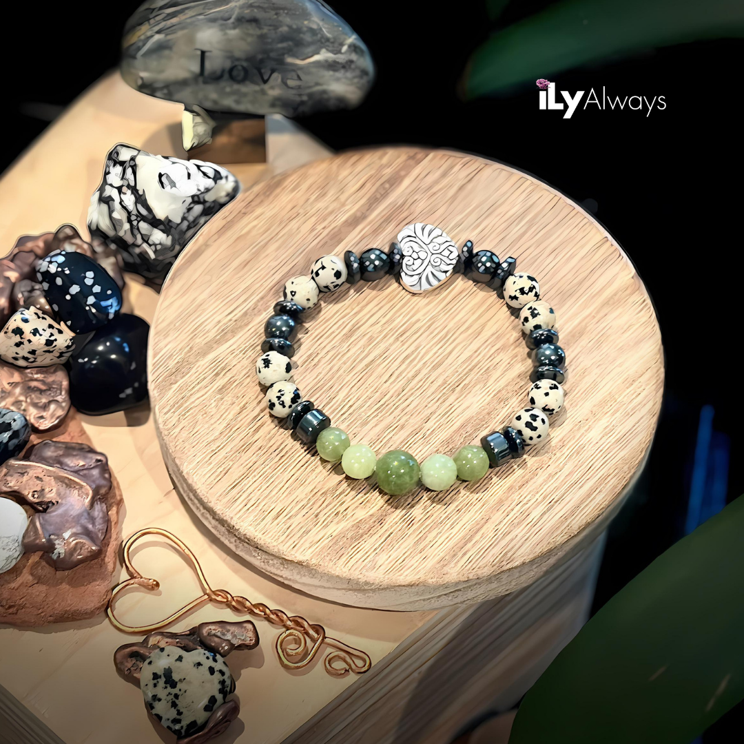 Personal Growth, Abundance & Prosperity Mixed Gemstone Stretch Bracelet Original - 8mm