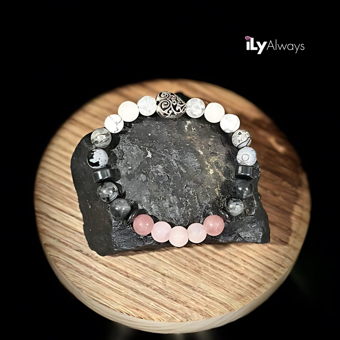 Intuition, Compassion & Benevolence Mixed Gemstone Stretch Bracelet Original - 8mm