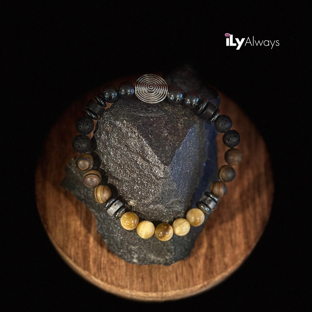 Self-Confidence & Prosperity Mixed Gemstone Stretch Bracelet Original - 8mm