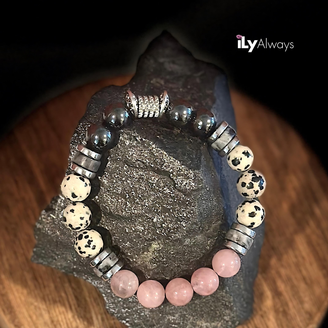Peace, Balance & Joy Mixed Gemstone Stretch Bracelet Original - 8mm
