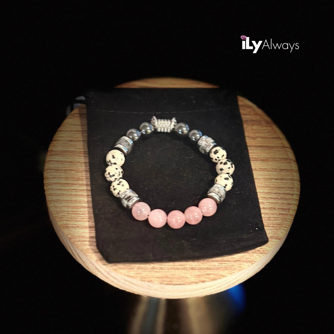 Peace, Balance & Joy Mixed Gemstone Stretch Bracelet Original - 8mm