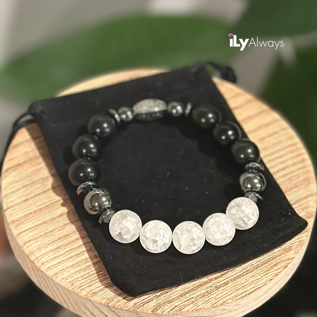 Balance, Resilience & Inner Illumination Mixed Gemstone Stretch Bracelet Original - 12mm