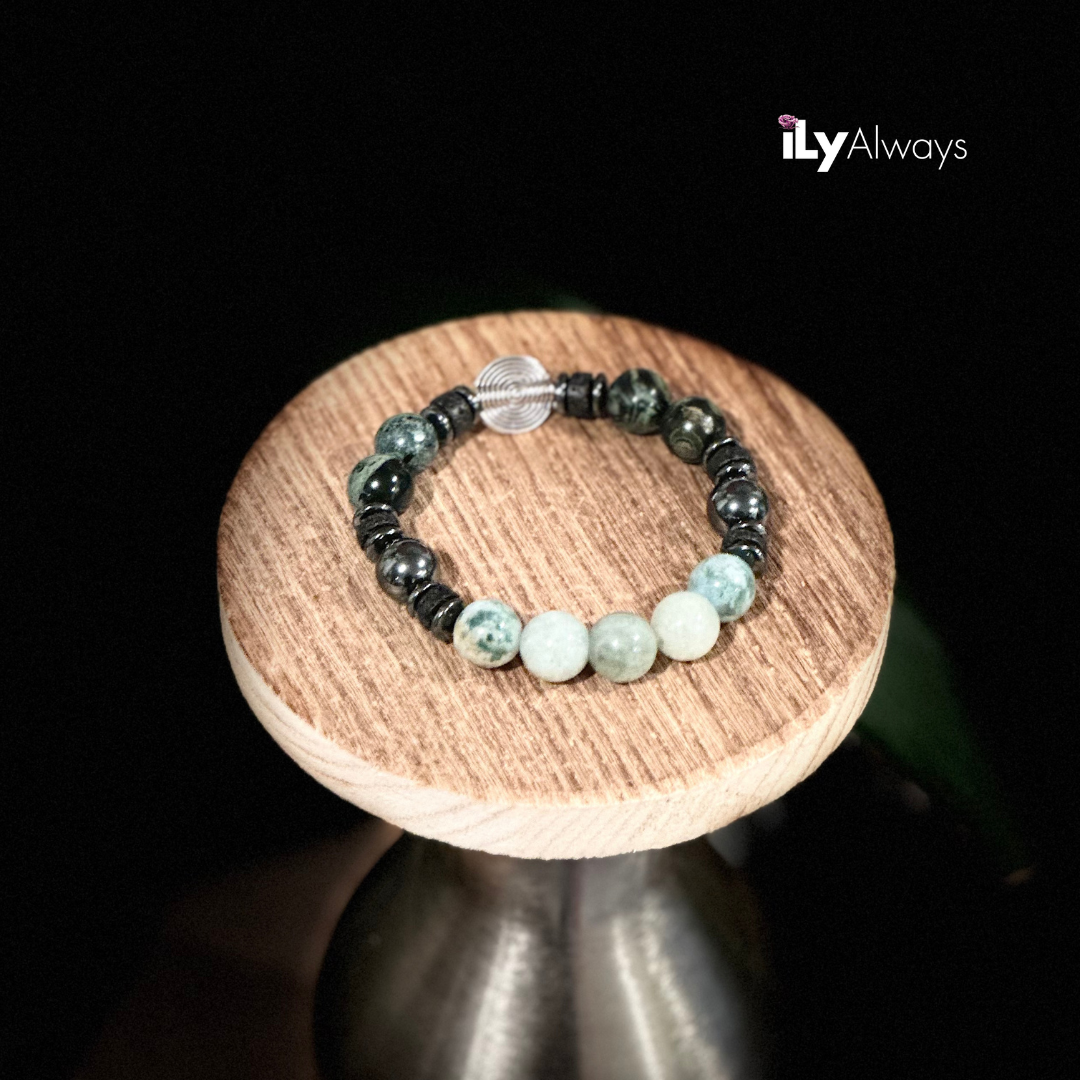 Vitality, Creativity & Abundance Mixed Gemstone Stretch Bracelet Original - 12mm